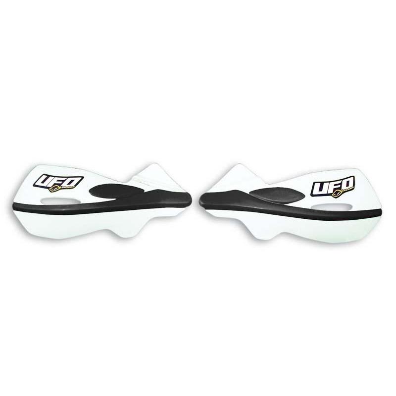 Paire de coques UFO pour protège-mains Patrol blanc/noir