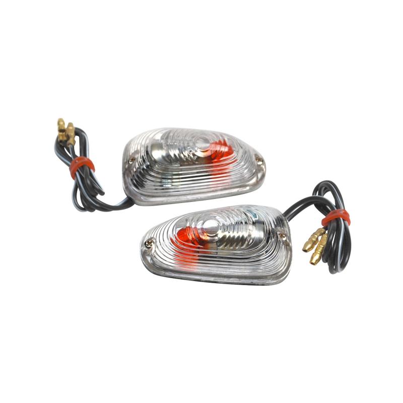 Paire de lampes décoratives Replay cristal tansparent/orange