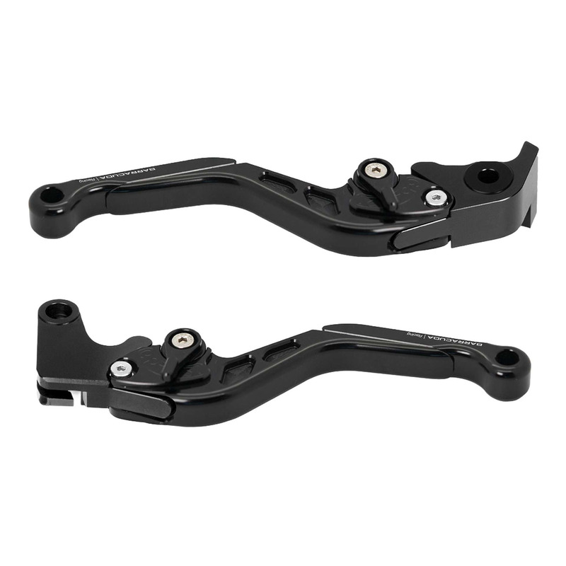 Paire de leviers Barracuda noirs Kawasaki Z 900 2025