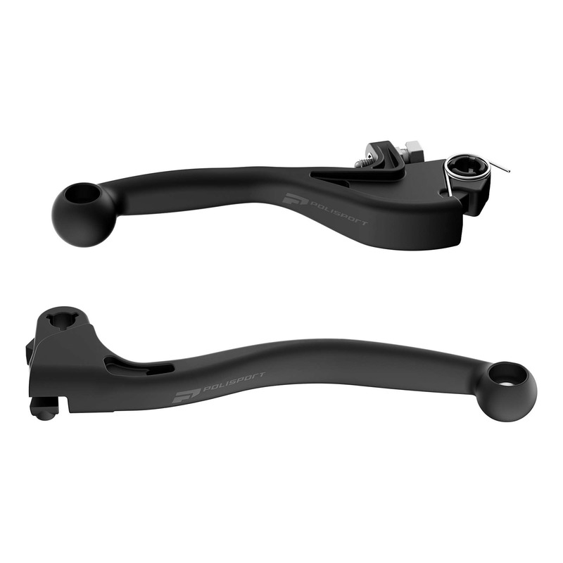 Paire de Leviers Incassables POLISPORT APT Noirs – Yamaha YZ / YZF 09-26