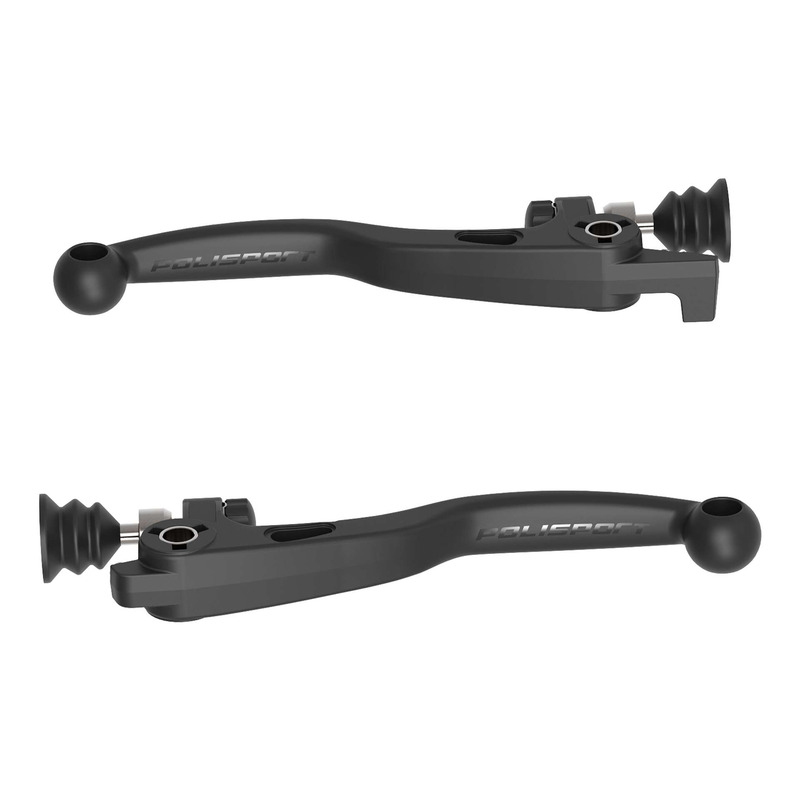 Paire de Leviers Incassables POLISPORT APT noirs maÃ®tre cylindre Magu