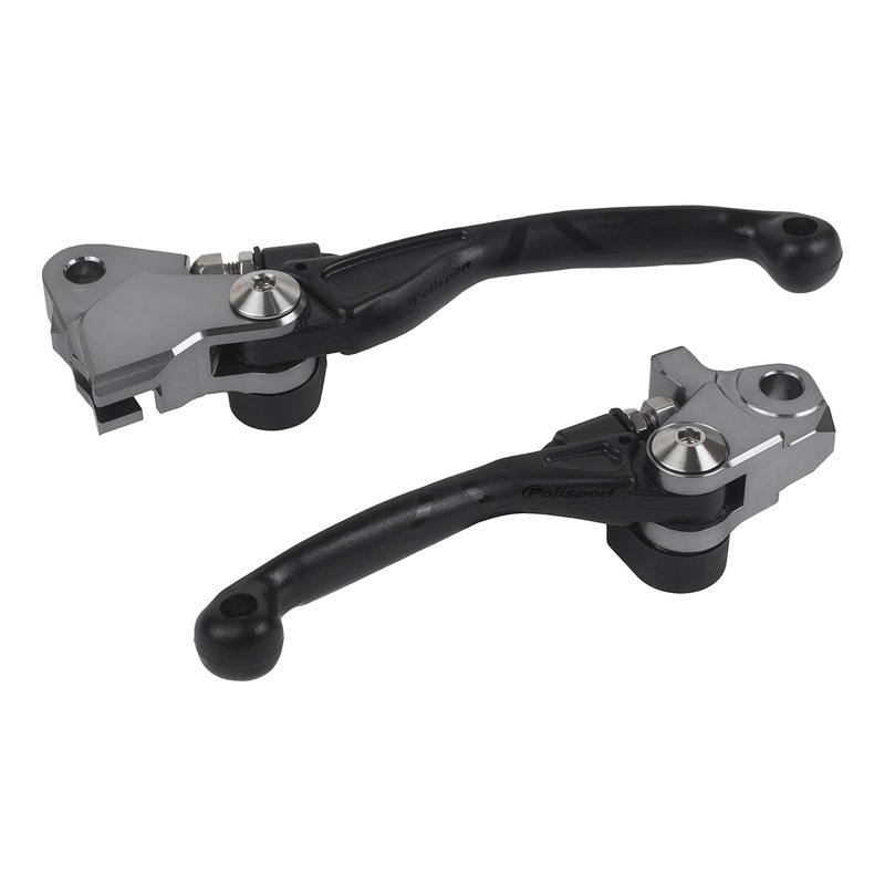 Paire de leviers incassables Polisport Pivot noirs Stark Varg 23-25