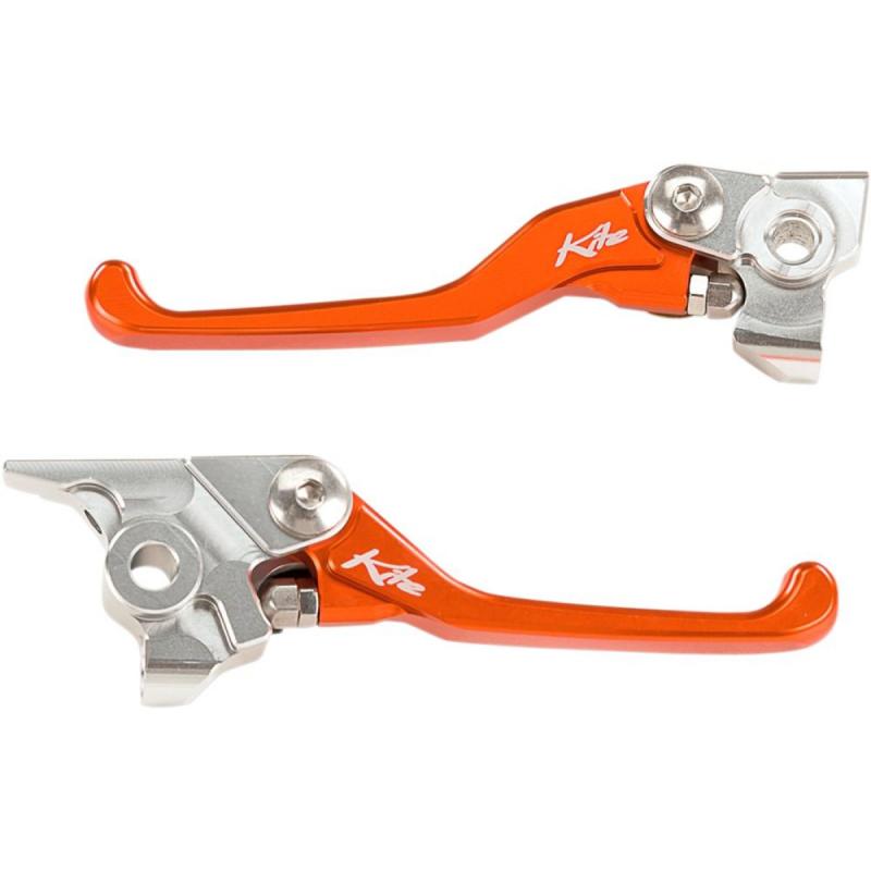 Paire de leviers Kite KTM 125 EXC 17-18 orange