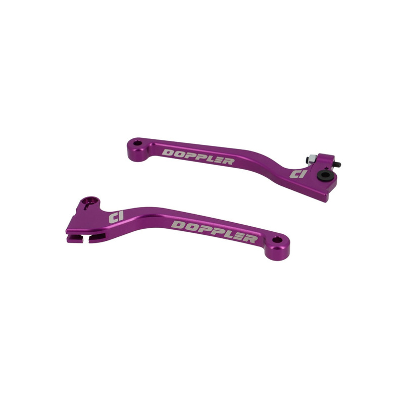 Paire de leviers violet Doppler Derbi Senda SM/R Race 03-09