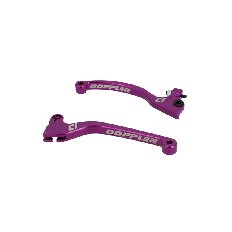 Paire de leviers violet Doppler Rieju MRT -18 / Sherco -10 / DRD EVO 0