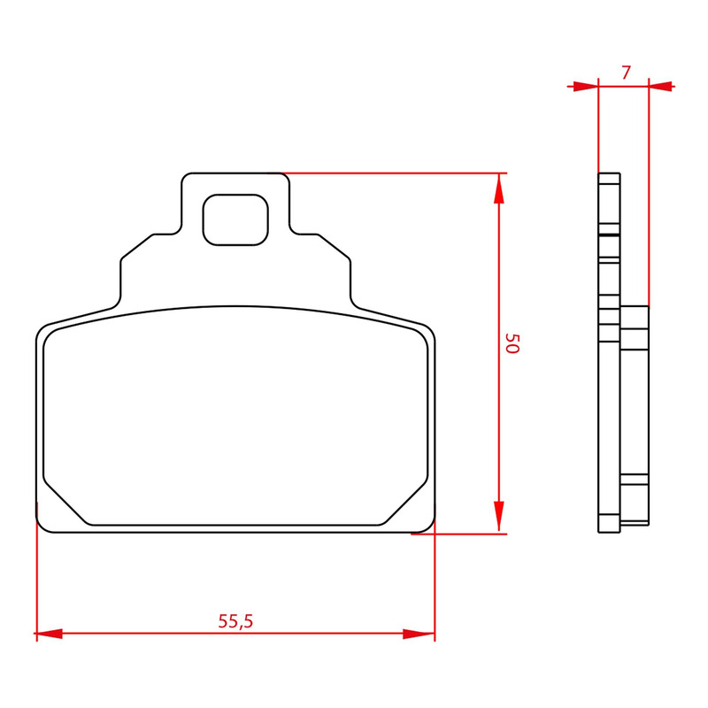 Paire de plaquettes de frein Brenta BR3317 Vespa GTS 300 2009-16