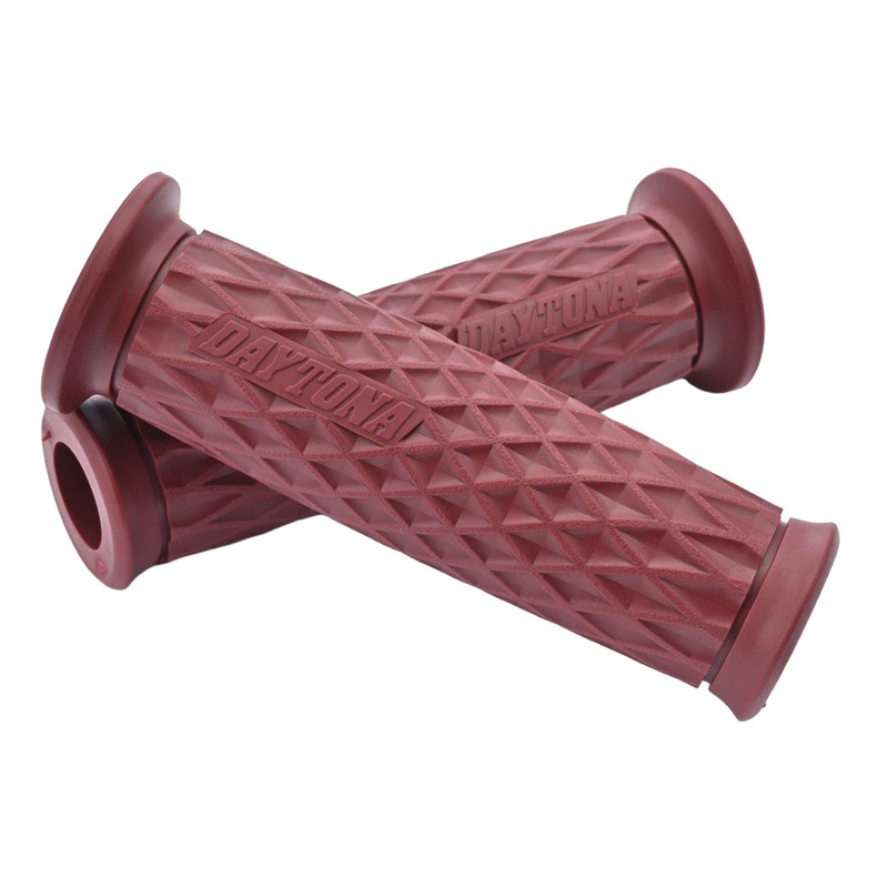 Paire de poignées Daytona GGD-Grid rouges ouvertes