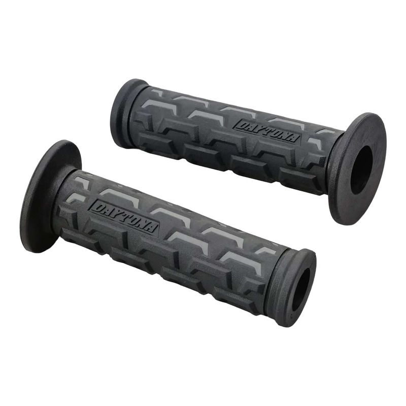 Paire de poignées Daytona GGD-Ground ouvertes noir/gris