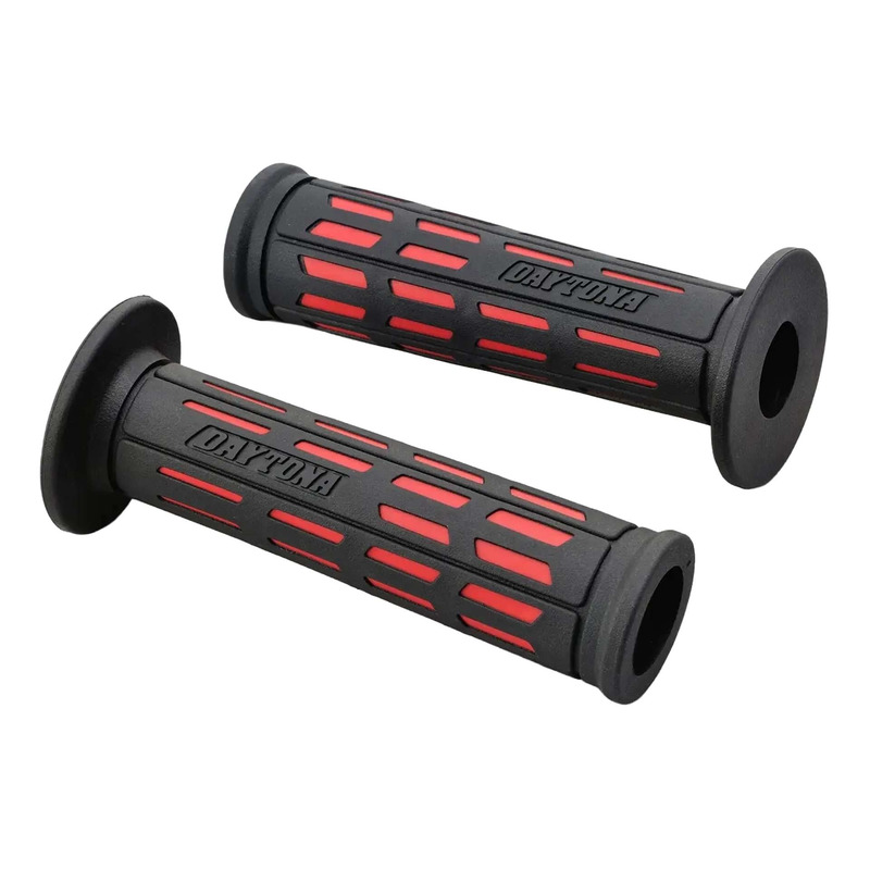 Paire de poignées Daytona GGD-Tapered-SP ouvertes noir/rouge