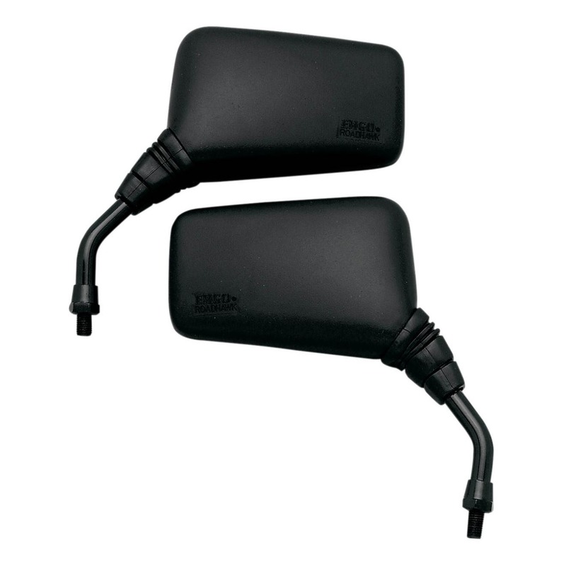 Paire de rétroviseurs noir EMGO Roadhawk court
