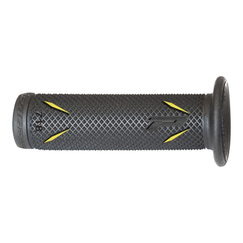 Paire de revÃªtement de poignÃ©e double densitÃ© Progrip 718 noir/jaun