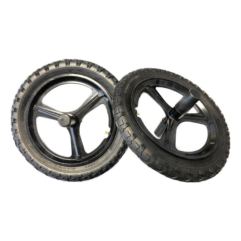 Paire de roues aluminium draisienne Bud Racing Mini E-Push Bike 14’’ noir