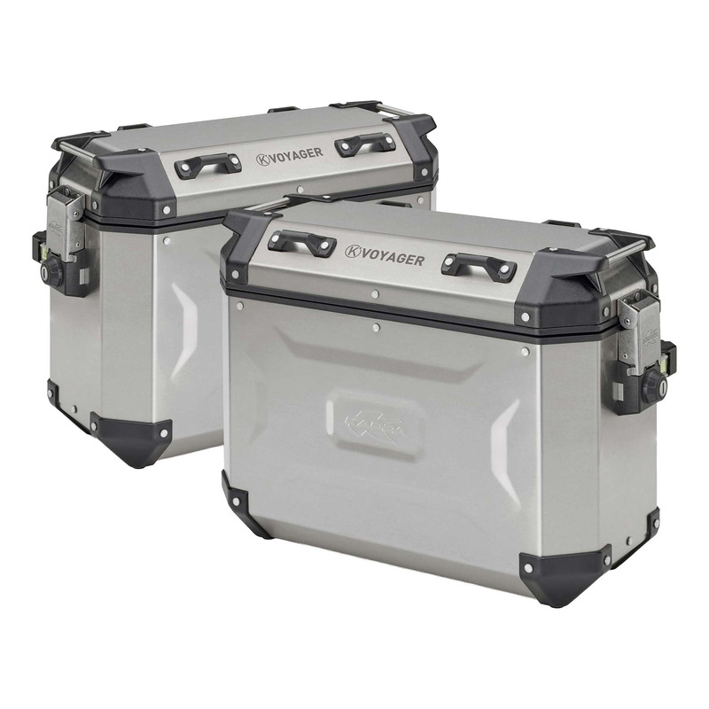 Paire de valises aluminium Kappa K'Voyager 37L + 37L