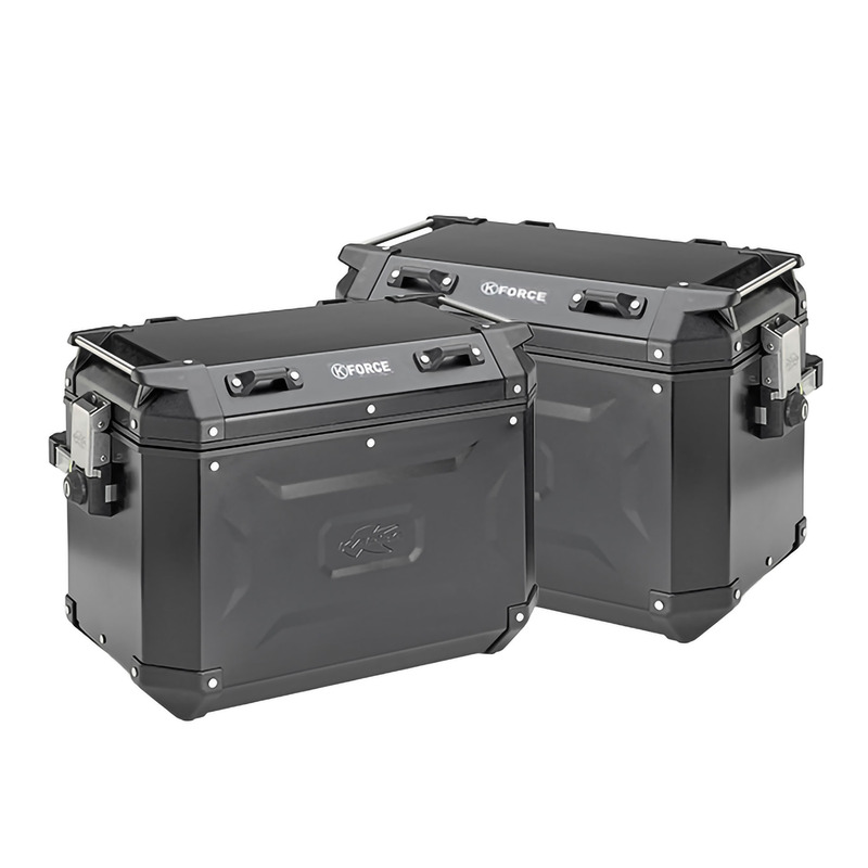 Paire de valises aluminium Kappa K'Voyager 48L + 48L noir
