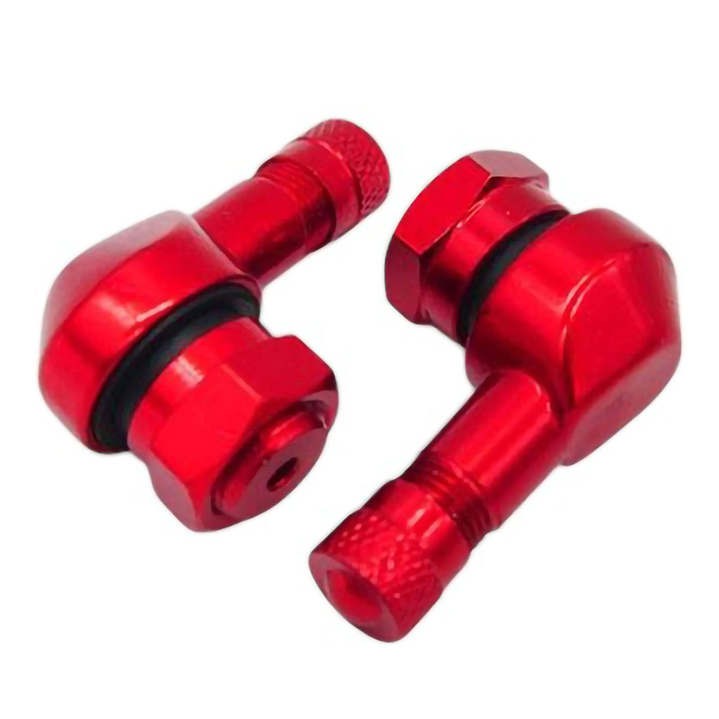 Paire de Valves Coudées YCF Factory - Aluminium Rouge