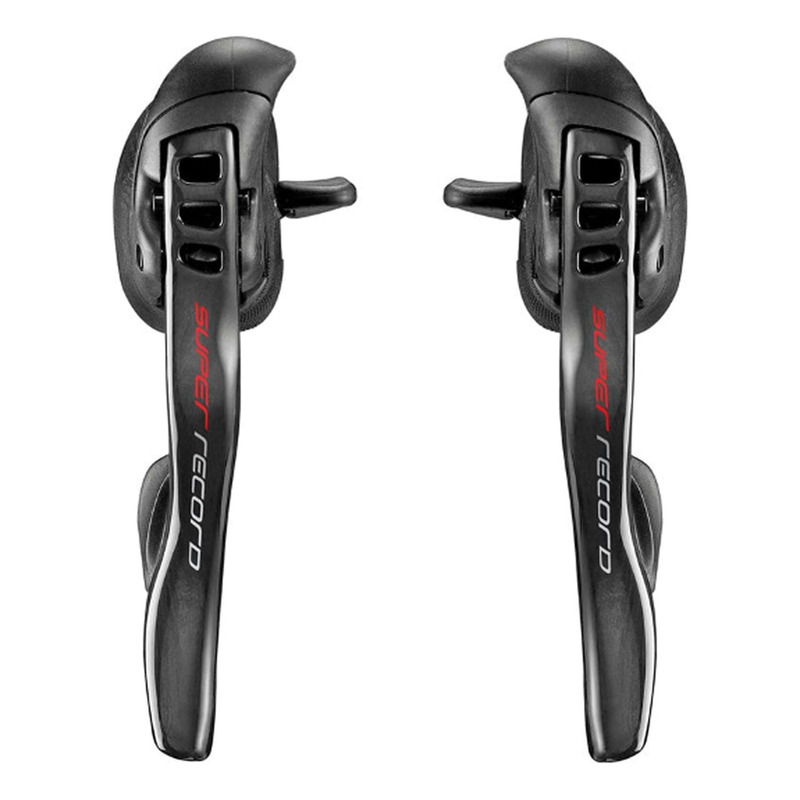 Paire leviers vélo route Campagnolo Super Record 2x12 vitesses patins