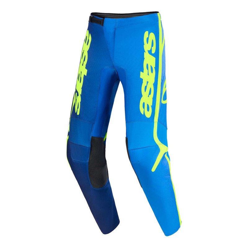 Pantalon cross Alpinestars Fluid Apex blue/yellow fluo
