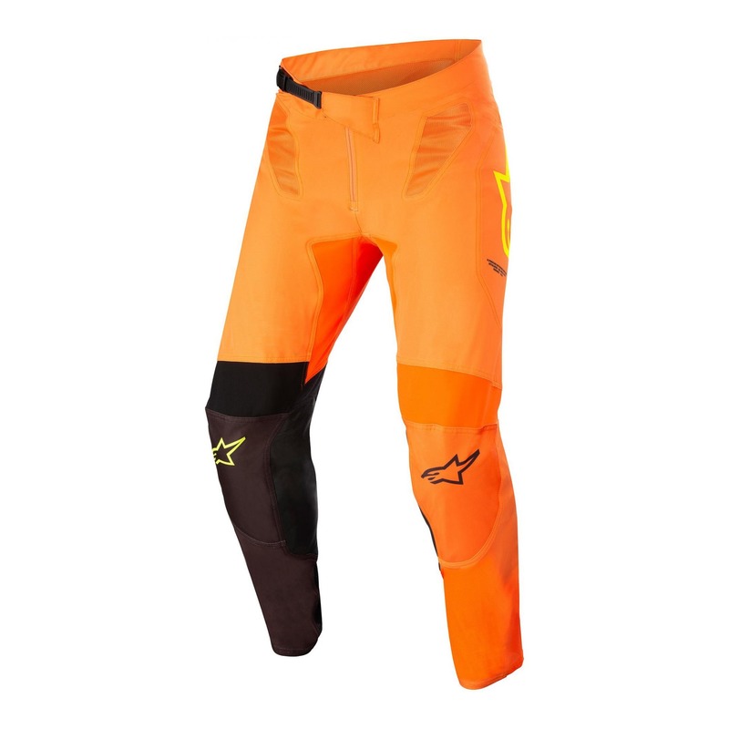 Pantalon cross Alpinestars Supertech Blaze orange/noir/jaune fluo- US-