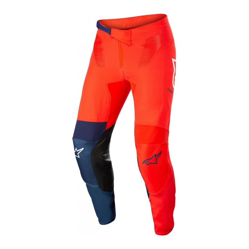 Pantalon cross Alpinestars Supertech Blaze bright rouge/bleu dark/blan