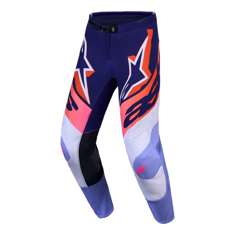 Pantalon cross Alpinestars Supertech Dyna light violet/deep purple/pink fluo