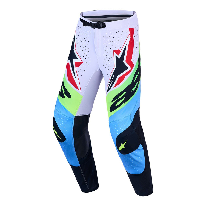 Pantalon cross Alpinestars Supertech Dyna light lilac/green fluo/black
