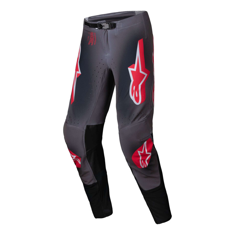 Pantalon cross Alpinestars Supertech Lipan smoke/bright red- US-32