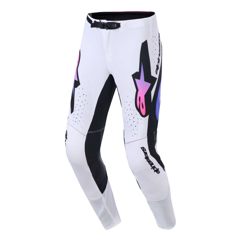 Pantalon cross Alpinestars Supertech Pro Vista white/purple/black
