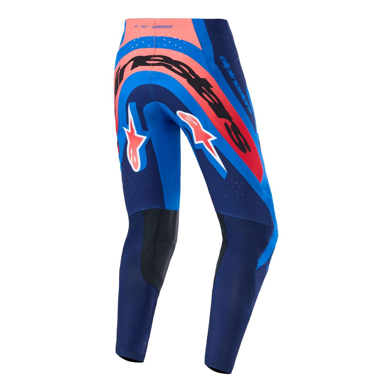 Pantalon cross Alpinestars Supertech Vista dark navy/hot coral/cobalt