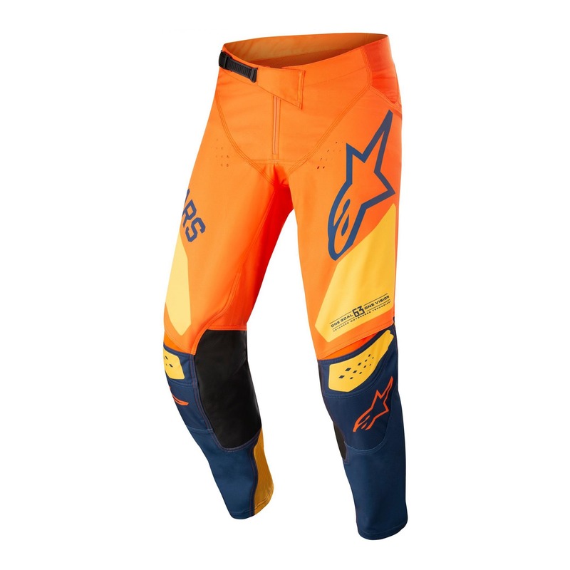 Pantalon cross Alpinestars Techstar Factory orange/dark bleu/warme jaune