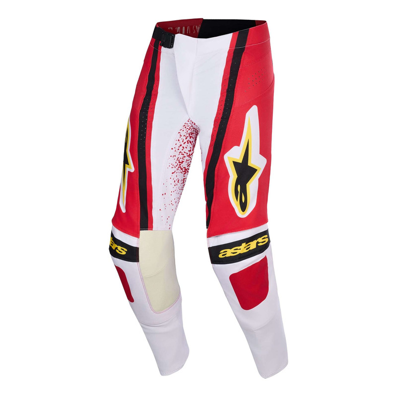 Pantalon cross Alpinestars Techstar Nomur light gray/red/black