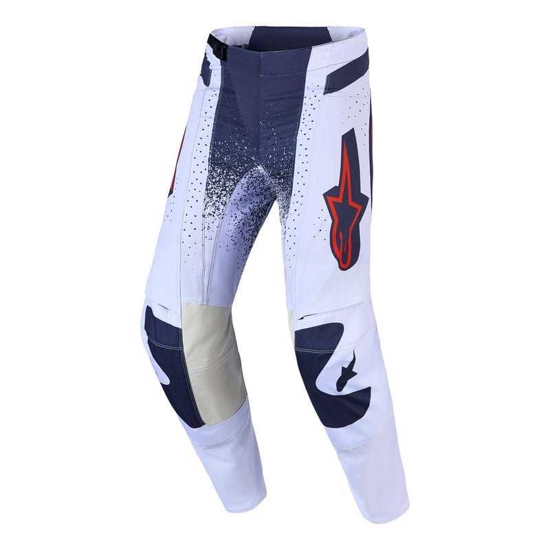 Pantalon cross Alpinestars Techstar Swan light lilac/dark gray/red fluo