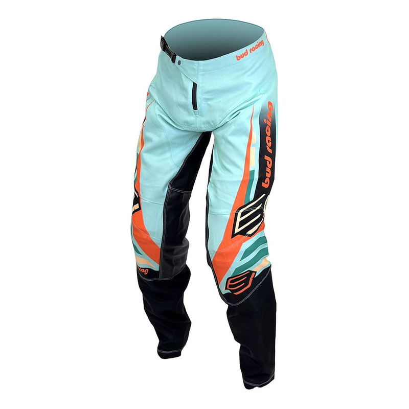Pantalon cross Bud Racing Racing GP Champion's bleu pastel/pêche