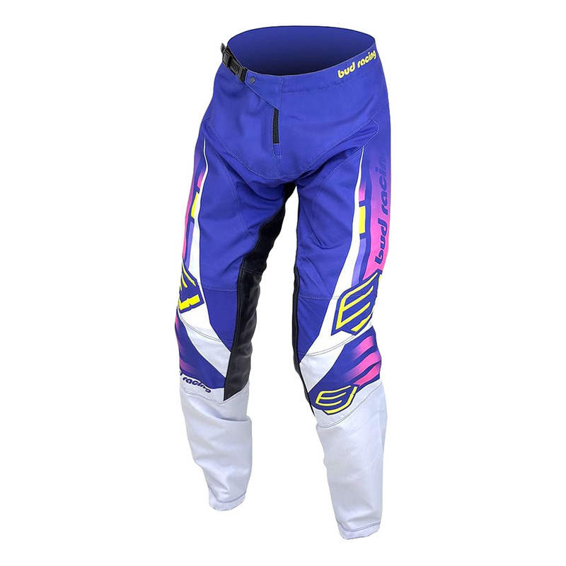 Pantalon cross Bud Racing Racing GP Champion's violet/blanc/rose fluo/jaune fluo