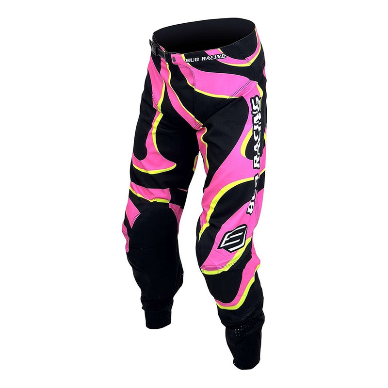 Pantalon cross Bud Racing Racing SX Fit Lava noir/rose fluo/jaune fluo