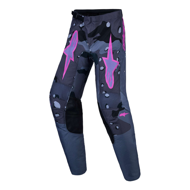 Pantalon cross enfant Alpinestars Fluid Youth Lone Gray Camo /Purple