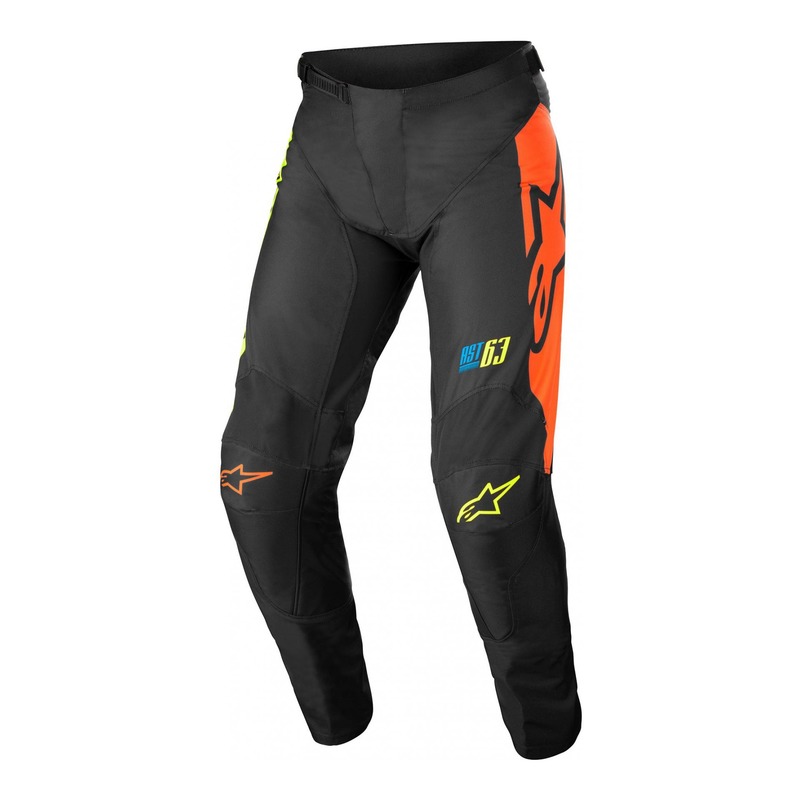 Pantalon cross enfant Alpinestars Racer Compass Youth noir/jaune fluo/