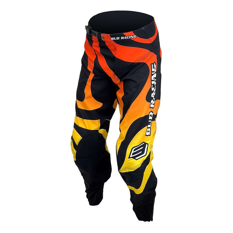 Pantalon cross enfant Bud Racing Racing GP Lava noir/orange/jaune