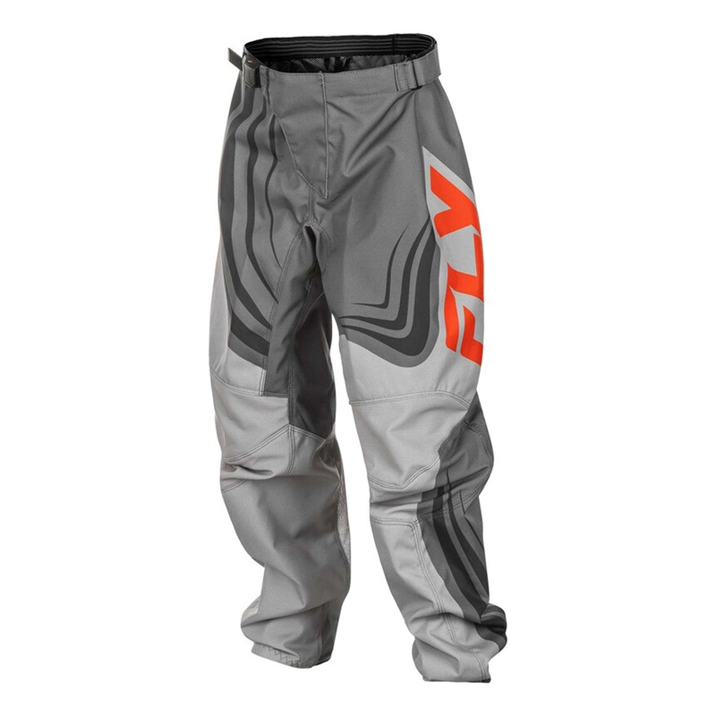 Pantalon cross enfant Fly Racing F-16 gris/orange