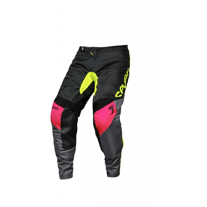 Pantalon cross enfant Seven Annex Ignite noir/jaune fluo- 26US