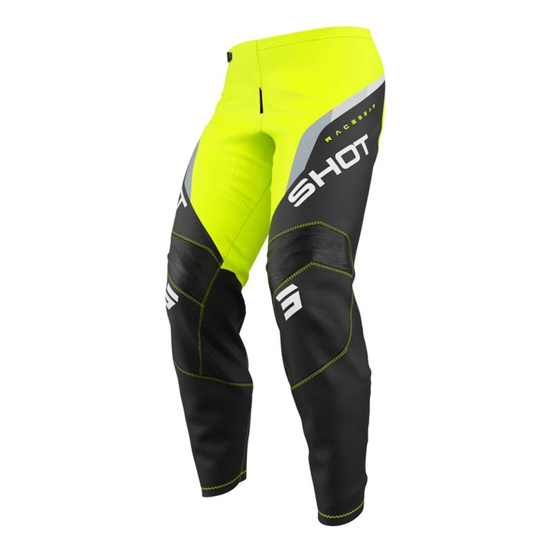 Pantalon cross enfant Shot Draw Kid Daytona neon yellow- 4/5 ans