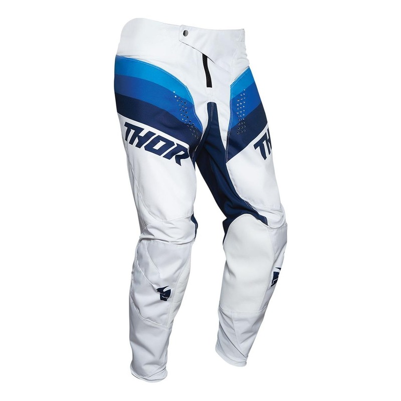 Pantalon cross enfant Thor Pulse blanc/navy- US-18