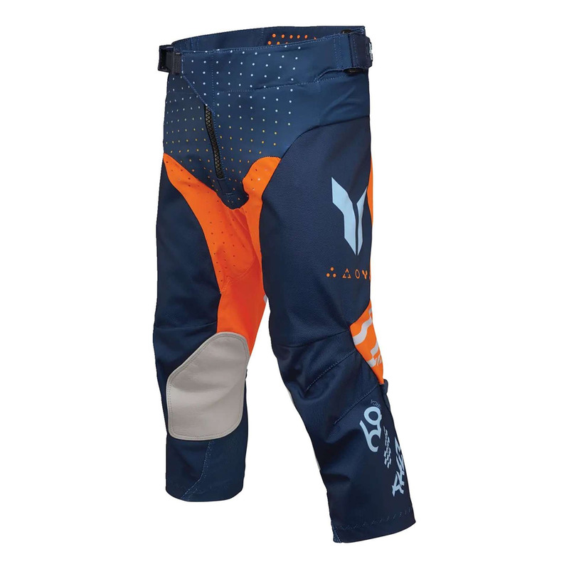 Pantalon cross enfant Thor Youth Launchmode Futura navy/orange-
