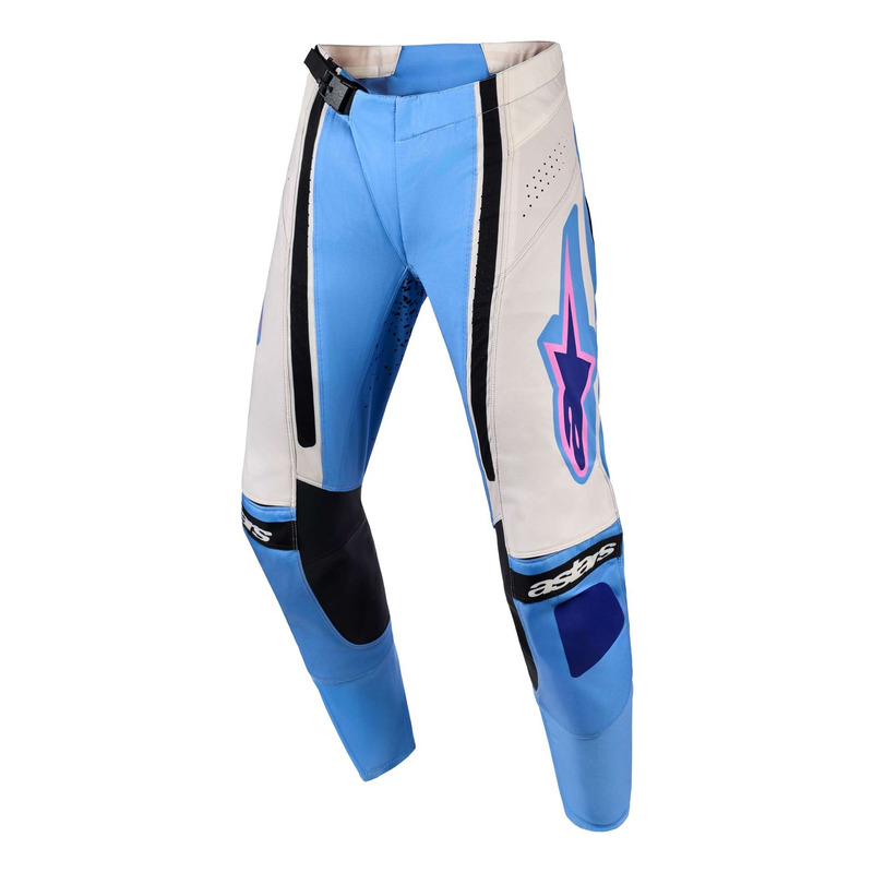 Pantalon cross femme Alpinestars Stella Techstar Nomur light blue/off white/black