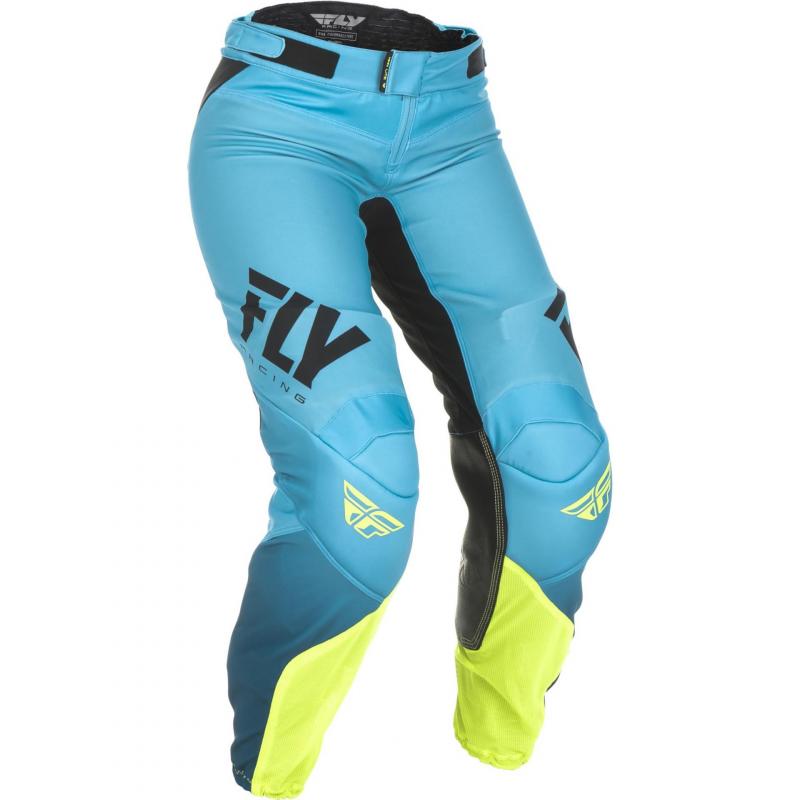 Pantalon cross femme Fly Racing Lite bleu/jaune- US-32