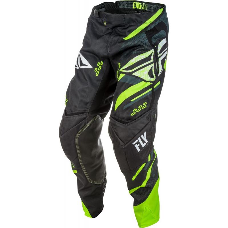 Pantalon cross Fly Racing Evo 2.0 noir/jaune fluo- US-30