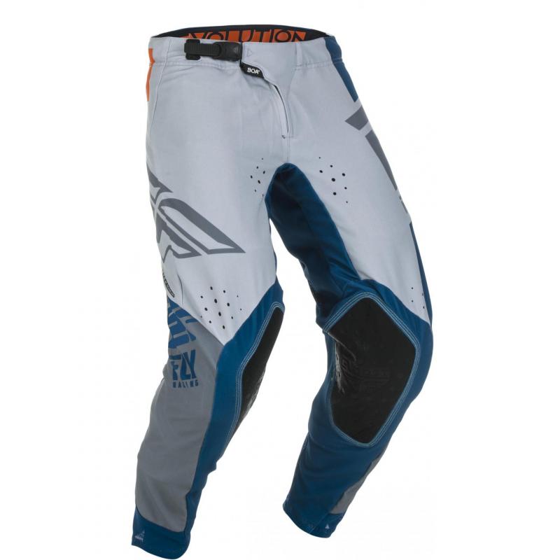 Pantalon cross Fly Racing Evo bleu/gris/orange- US-30