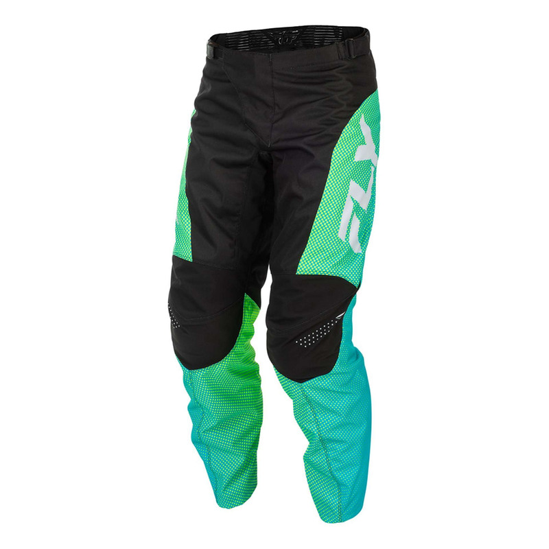 Pantalon cross Fly Racing F-16 aqua/black/white