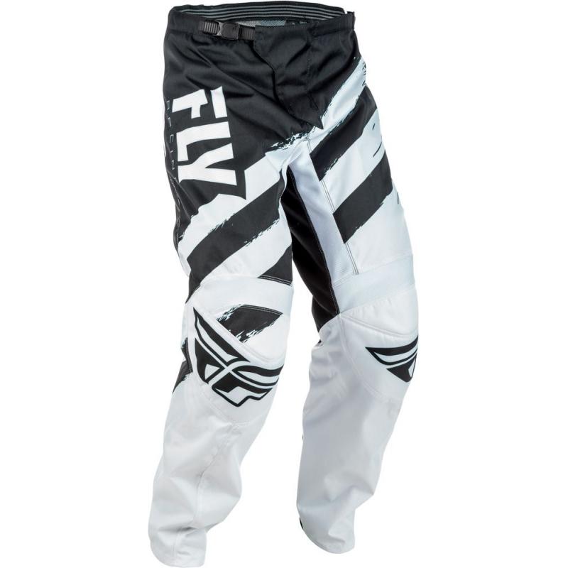 Pantalon cross Fly Racing F-16 noir et blanc- US-34