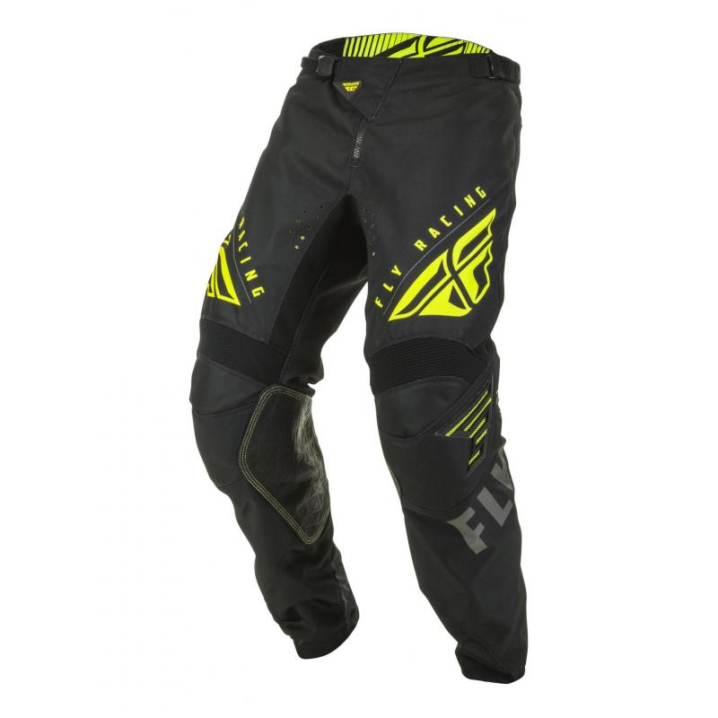 Pantalon cross Fly Racing Kinetic K220 noir/gris/jaune fluo- 28