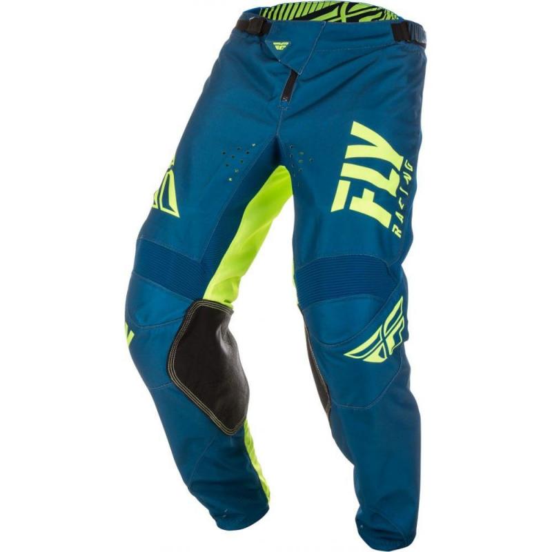 Pantalon cross Fly Racing Kinetic Shield bleu/jaune- US-28